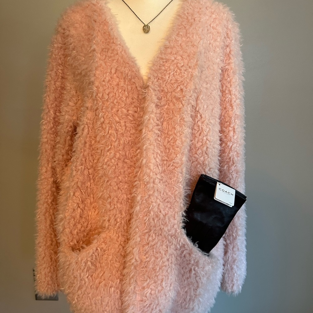 Pink Eyeshadow Cardigan Size XL